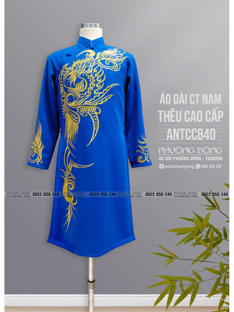 Áo Dài Cách Tân Nam Thêu Cao Cấp ANTCC840